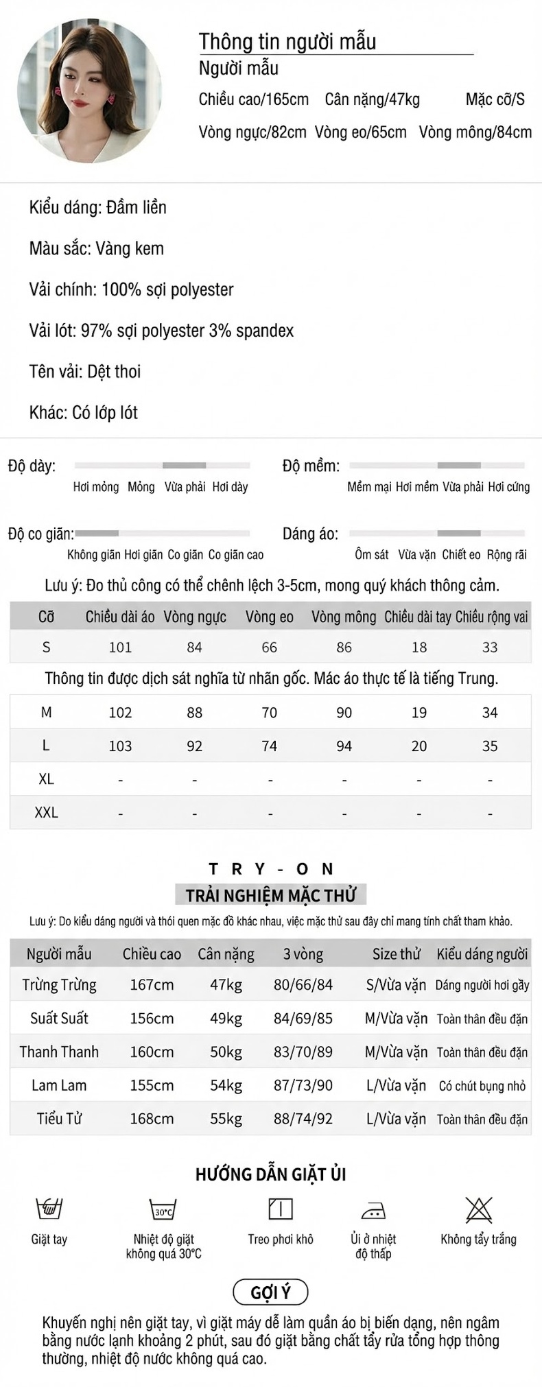 Váy Ôm Body Nữ Tay Bồng Họa Tiết Hoa Hai Hàng Khuy Phong Cách Công Sở Màu Trắng chi tiết 2