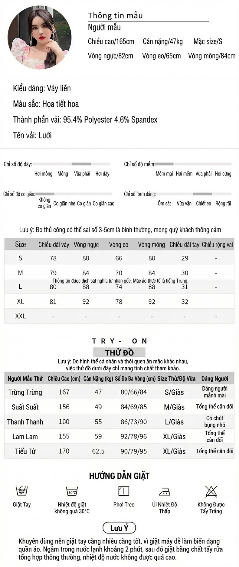 Váy Ôm Body Nữ Tay Bồng Nhún Bèo Họa Tiết Hoa Nhỏ Phong Cách Tiểu Thư Màu Kem, Hồng chi tiết 2