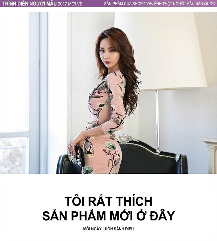 Váy Ôm Body Tay Dài Cổ chữ V In Họa Tiết Thu Đông 2022 Màu Hồng chi tiết 4