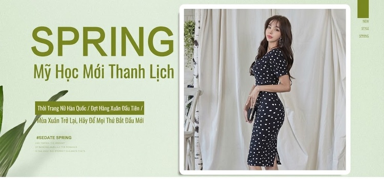 Váy Ôm Bút Chì Nữ Cổ chữ Vuông Tay Bồng Họa Tiết Chấm Bi Tôn Dáng Màu Đen chi tiết 1