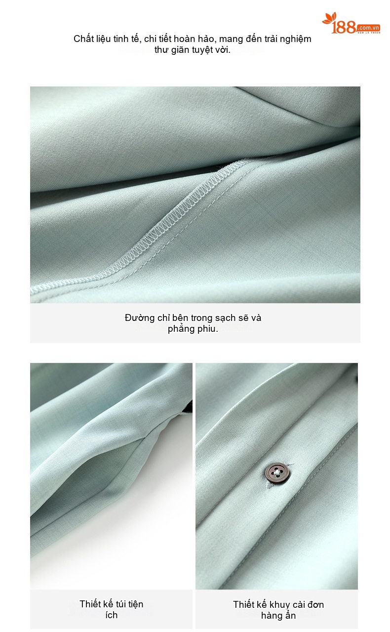 Váy Polo Nữ Tay Lỡ Cổ Đức Phối Màu Đai Eo Thanh Lịch Màu Xanh, Hồng chi tiết 7