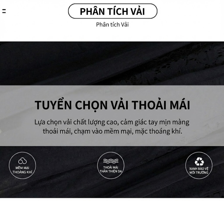 Váy Ren Nữ Cổ Bẻ Tay Dài Dáng Xòe Qua Gối Màu Đen, Trắng Kem chi tiết 3