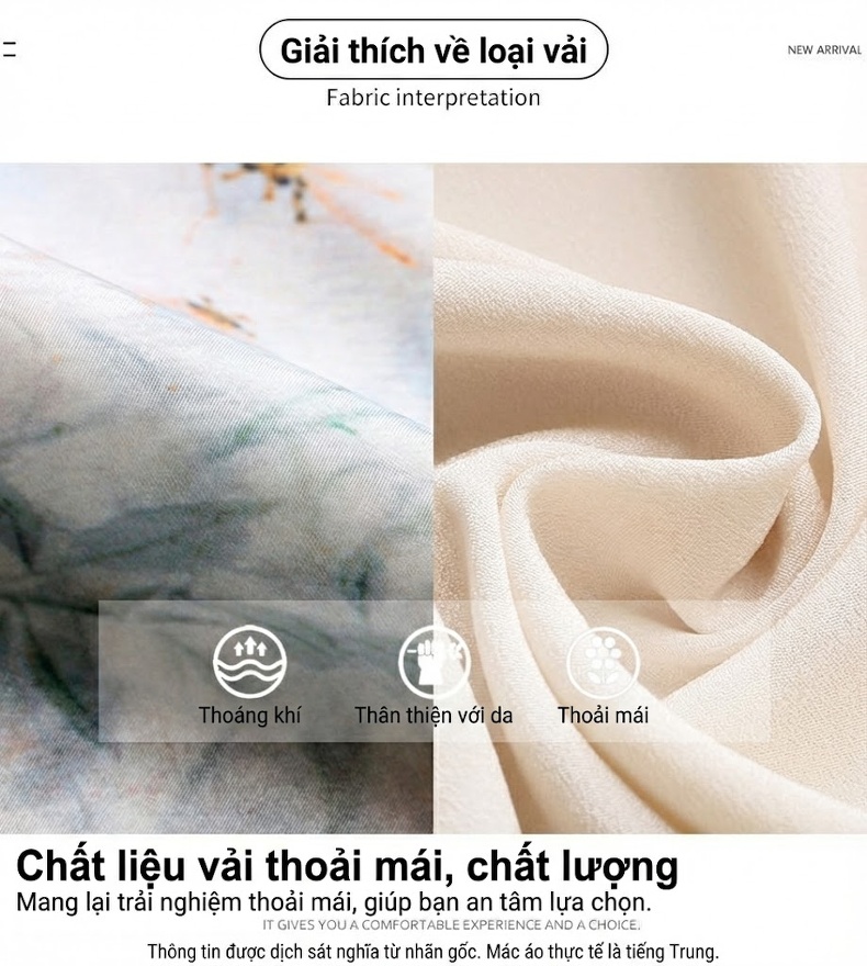 Váy Sườn Xám Nữ Trung Niên Phong Cách Tân Quốc Dân Tay Ngắn Họa Tiết Thanh Lịch chi tiết 6