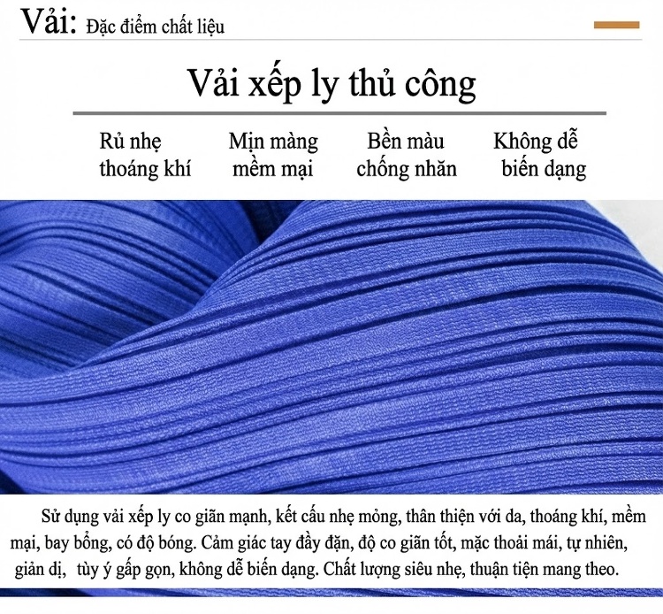 Váy Suông Dáng Dài Nữ Thiết Kế Khóa Cổ Đứng Có Túi Màu Xanh Lam, Xám, Đen, Cam... chi tiết 5