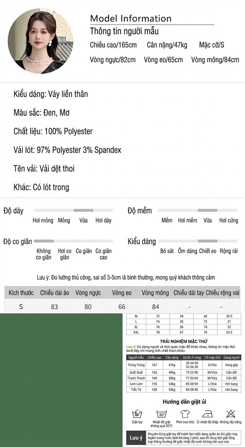 Váy Tiểu Thư Dự Tiệc Nữ Hở Vai Viền Bèo Nhún Đính Đá Ôm Dáng Màu Đen, Trắng chi tiết 2