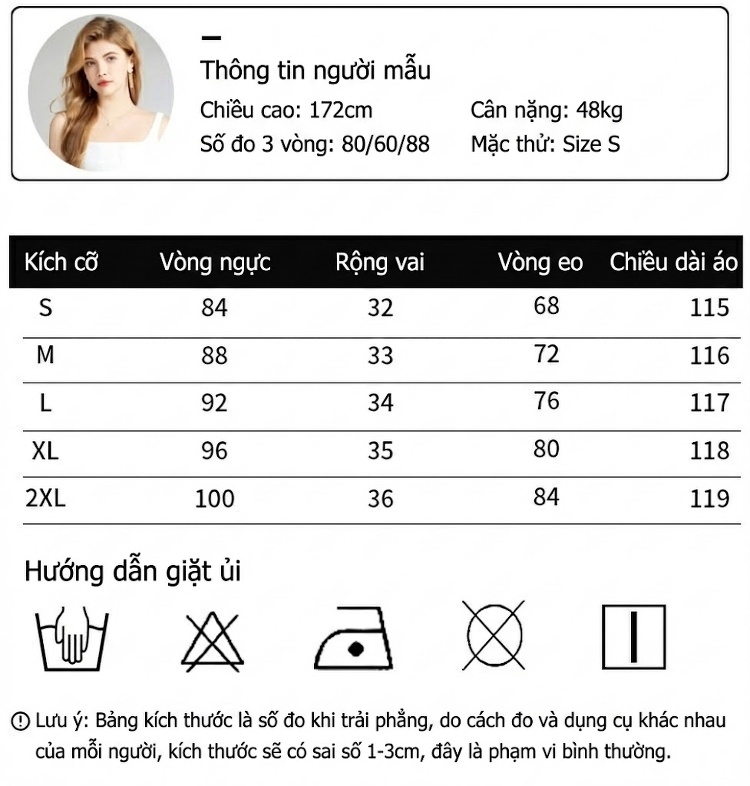 Váy Tiểu Thư Nữ Dáng Xòe Cổ chữ Vuông Hai Dây Thắt Eo Màu Trắng chi tiết 5