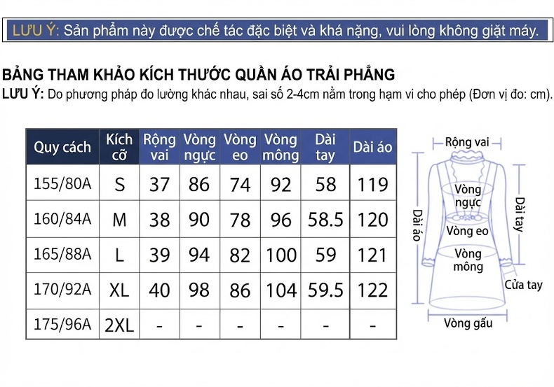Váy Vest Nữ Trung Niên Cổ Tàu Chiết Eo Thanh Lịch Màu Xanh Lam chi tiết 19