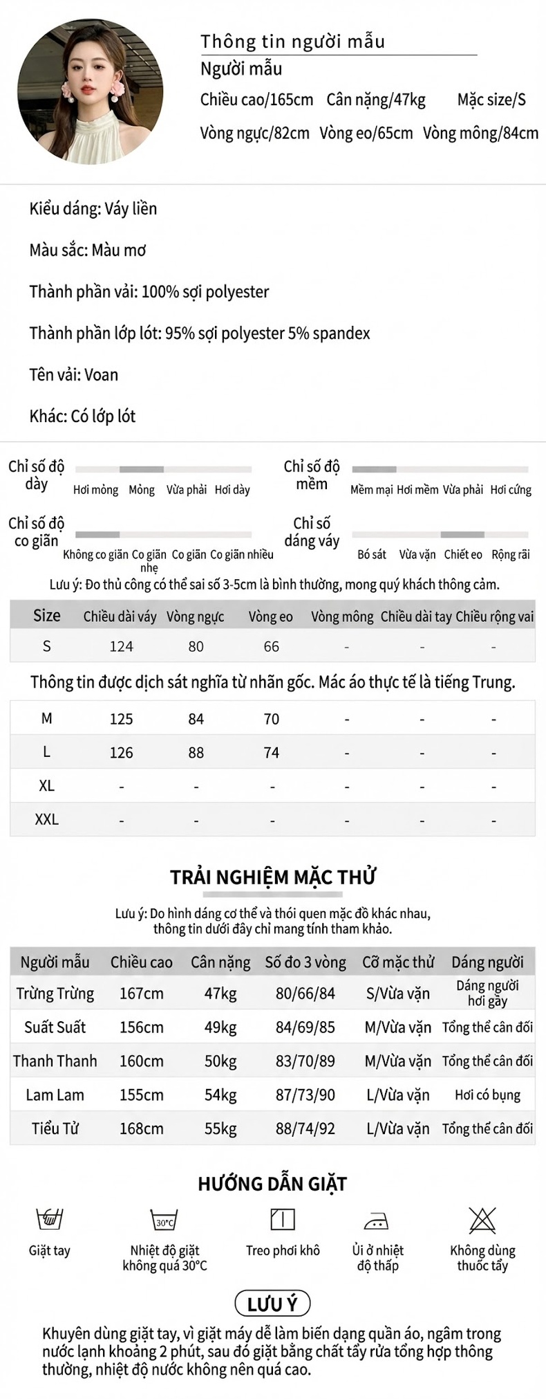 Váy Xòe Nữ Cổ Yếm Voan Mỏng Tay Sát Nách Bèo Nhún Thắt Eo Phong Cách Tiểu Thư Màu Trắng chi tiết 2