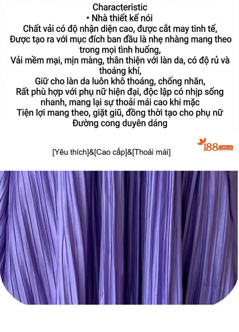 Váy Xòe Nữ Dập Ly Tay Lỡ Đính Hạt Cổ Tròn Thắt Eo Màu Đen, Tím, Vàng, Xanh... chi tiết 3
