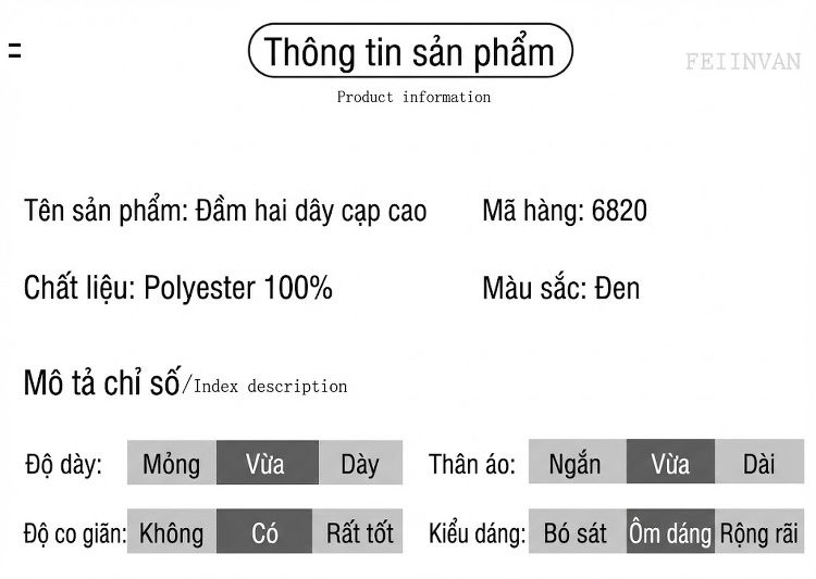 Váy Yếm dáng chữ A Thắt Eo Phong Cách Pháp Sang Trọng Màu Đen chi tiết 4