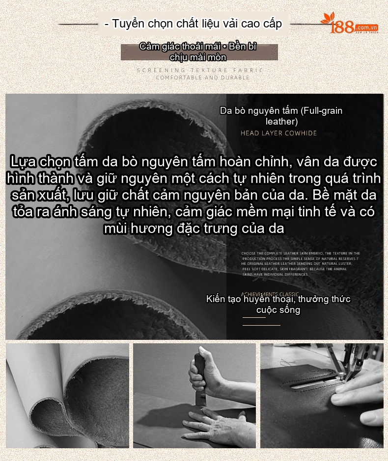 Ví Da Bò Nam Dáng Ngắn Vintage Nhiều Ngăn Màu Nâu, Xám Đen chi tiết 4