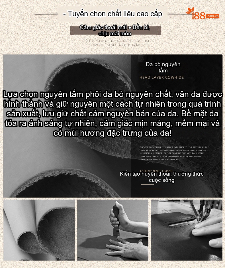 Ví Dài Cầm Tay Nam Nữ Da Thật Thủ Công Điêu Khắc Hình Cá Chép Khóa Kéo Màu Nâu, Đỏ, Xanh chi tiết 4