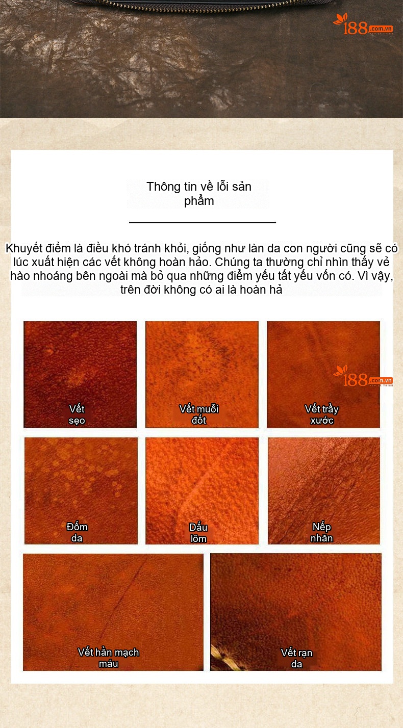Ví Dài Nữ Da Bò Dập Nổi Họa Tiết Khóa Kéo Phong Cách Cổ Điển Màu Nâu, Đen chi tiết 16