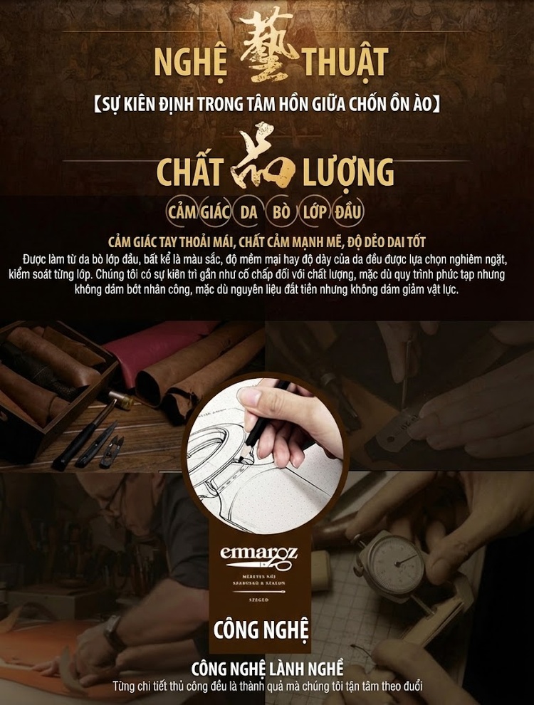 Ví Dài Nữ Da Bò Thật Dập Hoa Văn Cổ Điển, Cầm Tay, Nhiều Ngăn Màu Vàng, Xanh Lá, Hồng... chi tiết 1