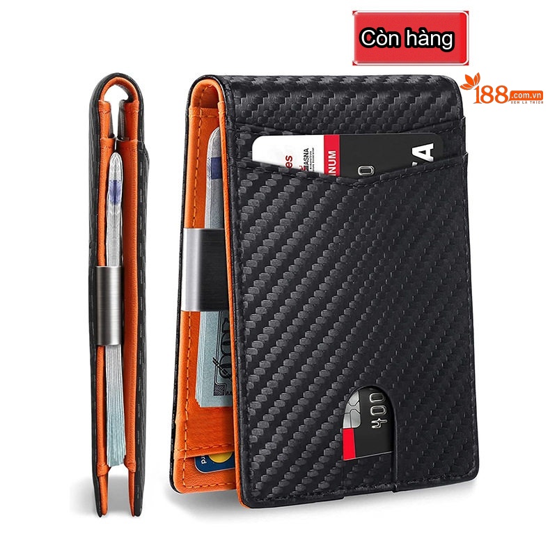 Ví Ngắn Nam Da Bò Đứng Cổ Điển Đa Năng Màu Nâu, Đen chi tiết 16